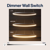 Brice  Modern Contemporary Iron Integrated LED Pendant