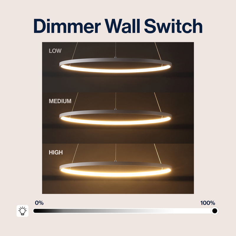 Brice  Modern Contemporary Iron Integrated LED Pendant