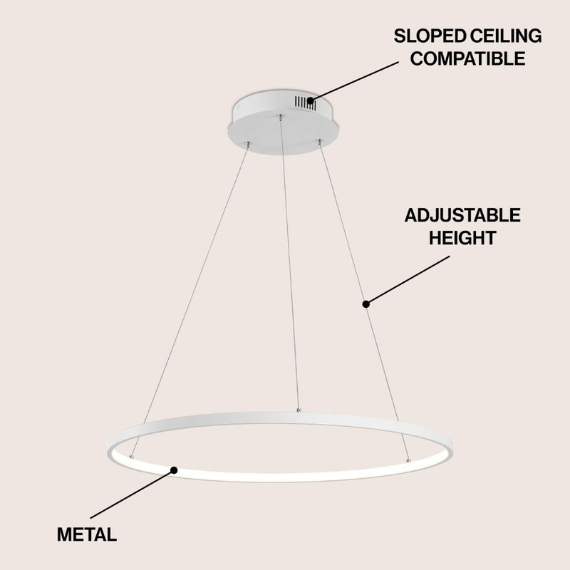 Brice  Modern Contemporary Iron Integrated LED Pendant