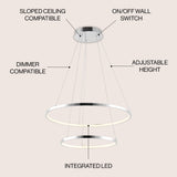 Brice  Modern Contemporary Iron Integrated LED Pendant