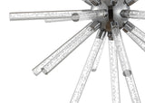 Soyuz 19.5" Adjustable Integrated LED Starburst Metal/Acrylic Pendant - JONATHAN Y