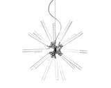 Soyuz 19.5" Adjustable Integrated LED Starburst Metal/Acrylic Pendant - JONATHAN Y