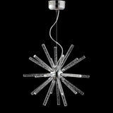 Soyuz 19.5" Adjustable Integrated LED Starburst Metal/Acrylic Pendant - JONATHAN Y