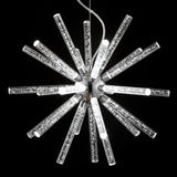 Soyuz 19.5" Adjustable Integrated LED Starburst Metal/Acrylic Pendant - JONATHAN Y