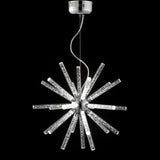 Soyuz 19.5" Adjustable Integrated LED Starburst Metal/Acrylic Pendant - JONATHAN Y