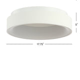 Ring 17.7" Integrated LED Flush Mount Ceiling Light - JONATHAN Y