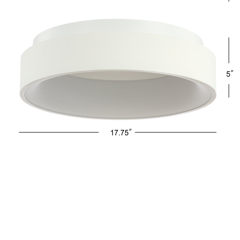 Ring 17.7" Integrated LED Flush Mount Ceiling Light - JONATHAN Y