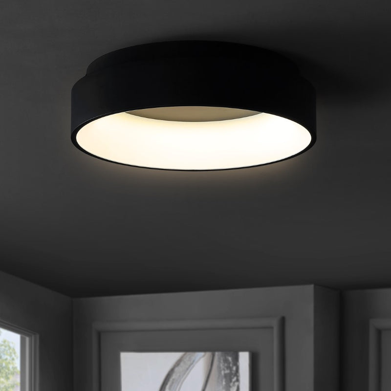 Ring 17.7" Integrated LED Flush Mount Ceiling Light - JONATHAN Y