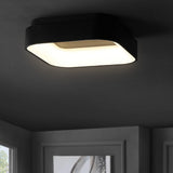 Rafael 17.7" Integrated LED Metal Flush Mount Ceiling Light - JONATHAN Y