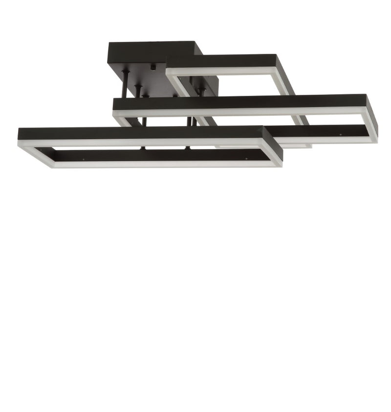 Turing 28" Geometric Integrated LED Metal Flush Mount - JONATHAN Y