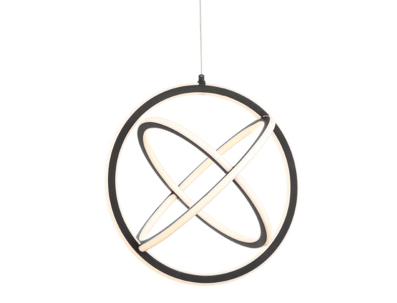 Orbit 16.5" Adjustable Integrated LED Metal Pendant - JONATHAN Y