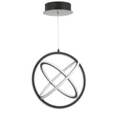 Orbit 16.5" Adjustable Integrated LED Metal Pendant - JONATHAN Y