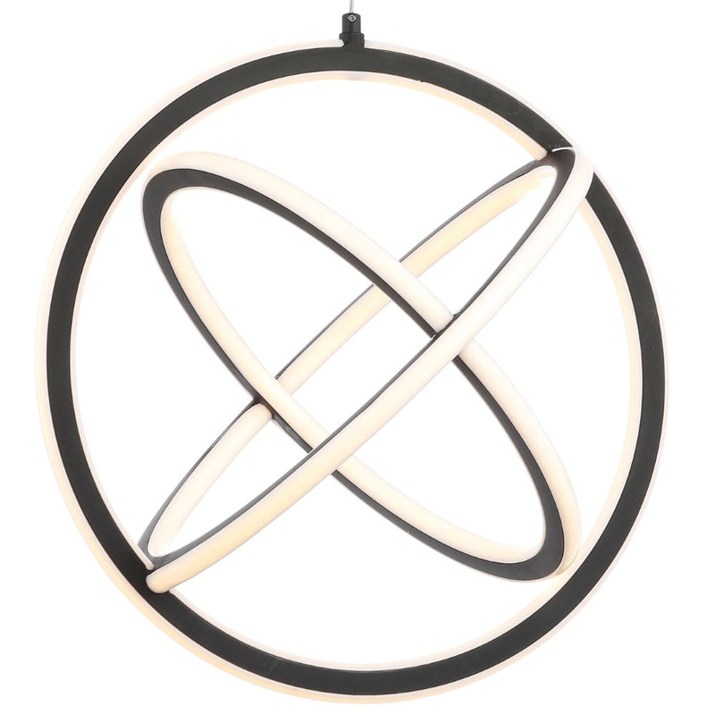Orbit 16.5" Adjustable Integrated LED Metal Pendant - JONATHAN Y