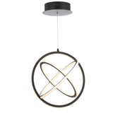 Orbit 16.5" Adjustable Integrated LED Metal Pendant - JONATHAN Y