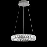 Reese 15.7" Adjustable Integrated LED Metal/Crystal Pendant Pendant - JONATHAN Y