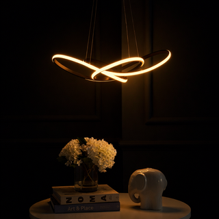 Alexia 25" Abstract Integrated LED Metal Adjustable Pendant