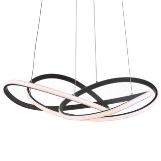 Alexia 25" Abstract Integrated LED Metal Adjustable Pendant - JONATHAN Y
