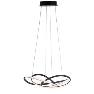 Alexia 25" Abstract Integrated LED Metal Adjustable Pendant - JONATHAN Y