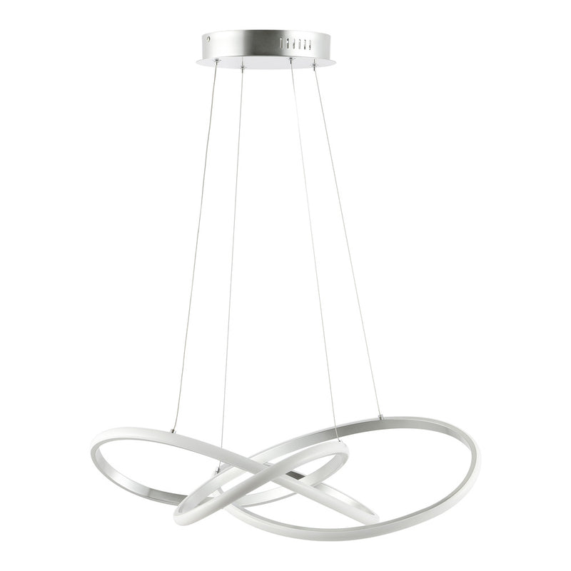 Alexia 25" Abstract Integrated LED Metal Adjustable Pendant - JONATHAN Y
