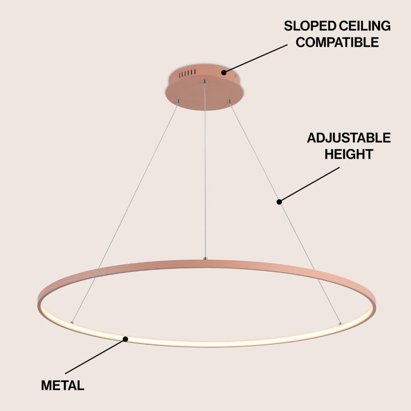 Brice  Modern Contemporary Iron Integrated LED Pendant