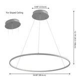 Brice  Modern Contemporary Iron Integrated LED Pendant