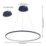 Brice  Modern Contemporary Iron Integrated LED Pendant