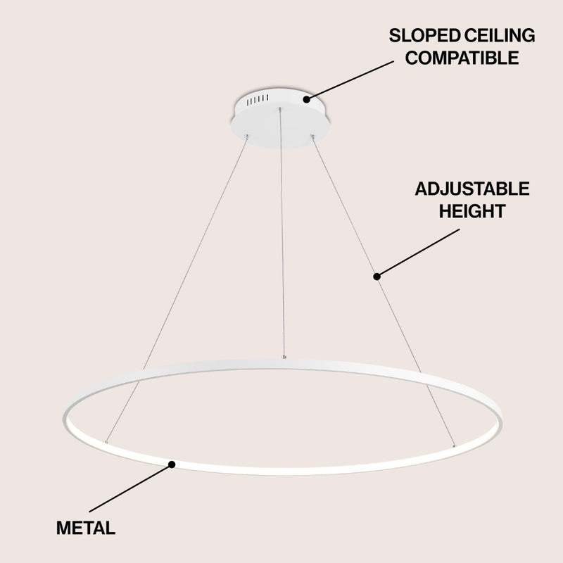Brice  Modern Contemporary Iron Integrated LED Pendant