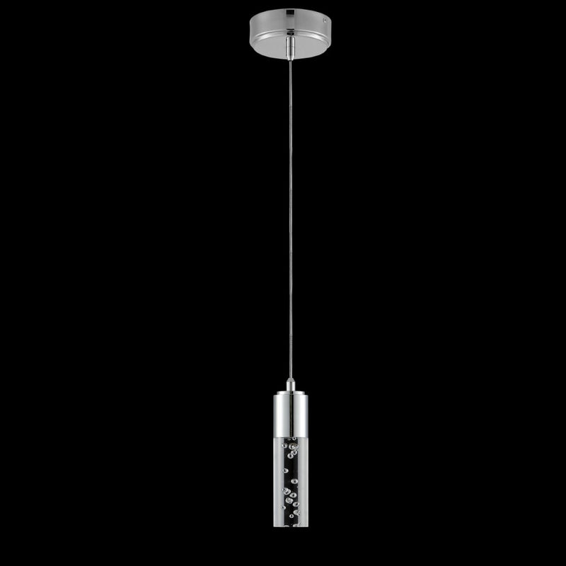 Bolha 4.75" Bubble Acrylic/Iron Modern Minimalist Integrated LED Pendant - JONATHAN Y