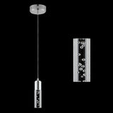 Bolha 4.75" Bubble Acrylic/Iron Modern Minimalist Integrated LED Pendant - JONATHAN Y