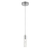 Bolha 4.75" Bubble Acrylic/Iron Modern Minimalist Integrated LED Pendant - JONATHAN Y