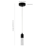 Bolha 4.75" Bubble Acrylic/Iron Modern Minimalist Integrated LED Pendant
