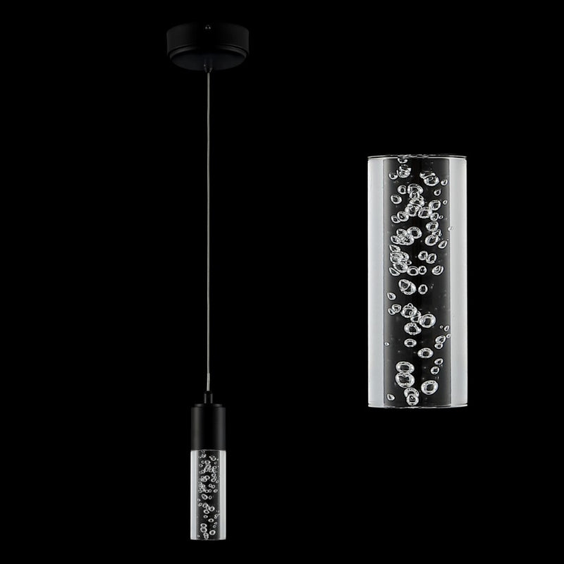 Bolha 4.75" Bubble Acrylic/Iron Modern Minimalist Integrated LED Pendant
