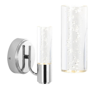 Bolha Minimalist Modern Bubble Acrylic/Iron Integrated LED Vanity Light - JONATHAN Y