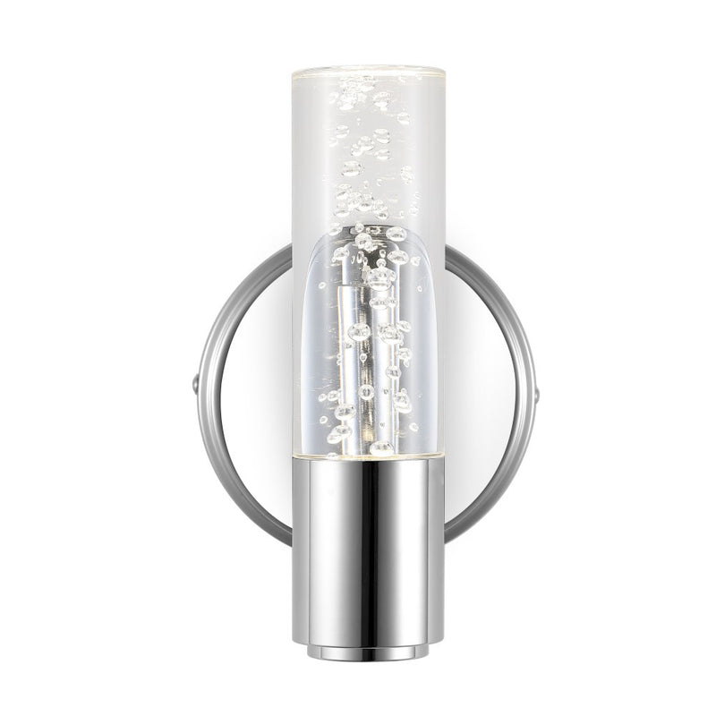 Bolha Minimalist Modern Bubble Acrylic/Iron Integrated LED Vanity Light - JONATHAN Y