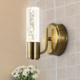 Bolha Minimalist Modern Bubble Acrylic/Iron Integrated LED Vanity Light - JONATHAN Y