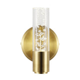Bolha Minimalist Modern Bubble Acrylic/Iron Integrated LED Vanity Light - JONATHAN Y
