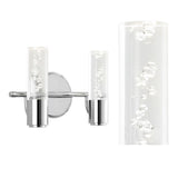 Bolha Minimalist Modern Bubble Acrylic/Iron Integrated LED Vanity Light - JONATHAN Y