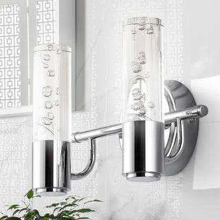 Bolha Minimalist Modern Bubble Acrylic/Iron Integrated LED Vanity Light - JONATHAN Y