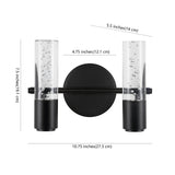 Bolha Minimalist Modern Bubble Acrylic/Iron Integrated LED Vanity Light