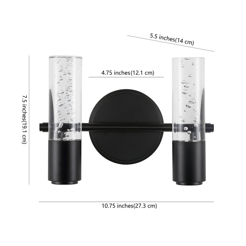 Bolha Minimalist Modern Bubble Acrylic/Iron Integrated LED Vanity Light