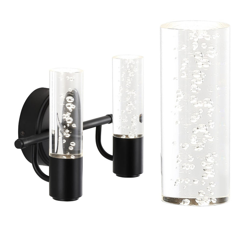 Bolha Minimalist Modern Bubble Acrylic/Iron Integrated LED Vanity Light