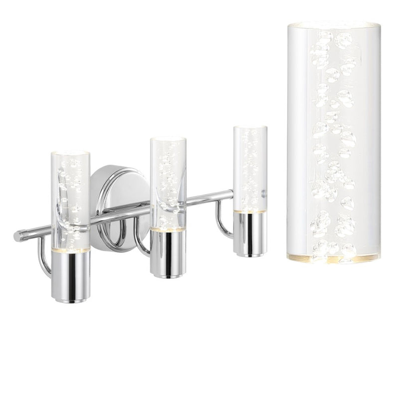 Bolha Minimalist Modern Bubble Acrylic/Iron Integrated LED Vanity Light
