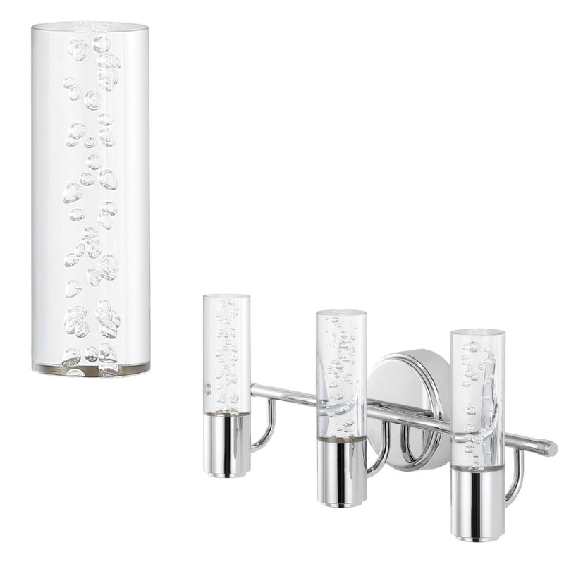 Bolha Minimalist Modern Bubble Acrylic/Iron Integrated LED Vanity Light
