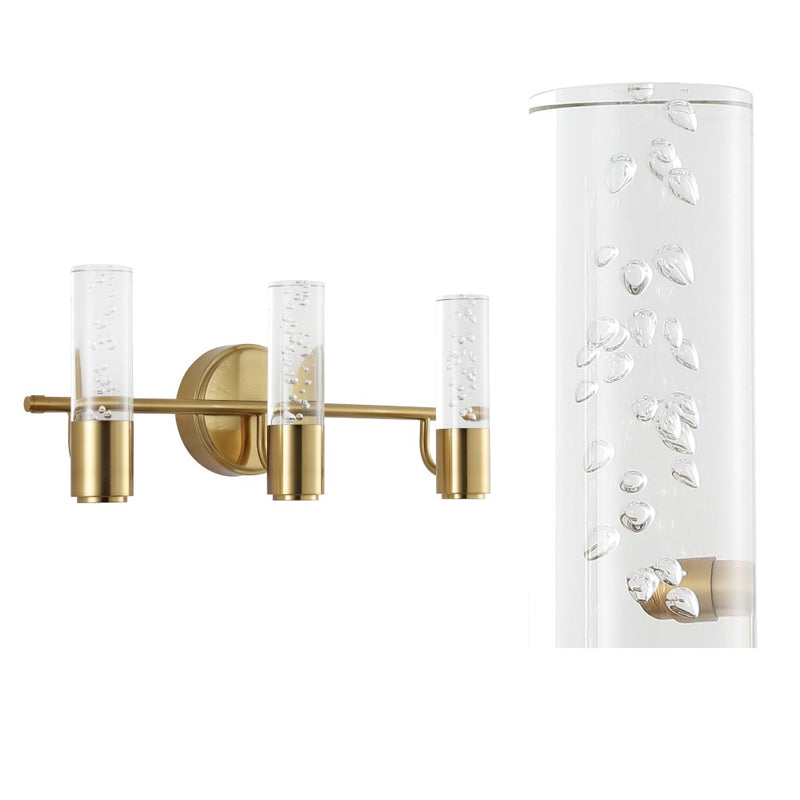 Bolha Minimalist Modern Bubble Acrylic/Iron Integrated LED Vanity Light