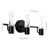 Bolha Minimalist Modern Bubble Acrylic/Iron Integrated LED Vanity Light