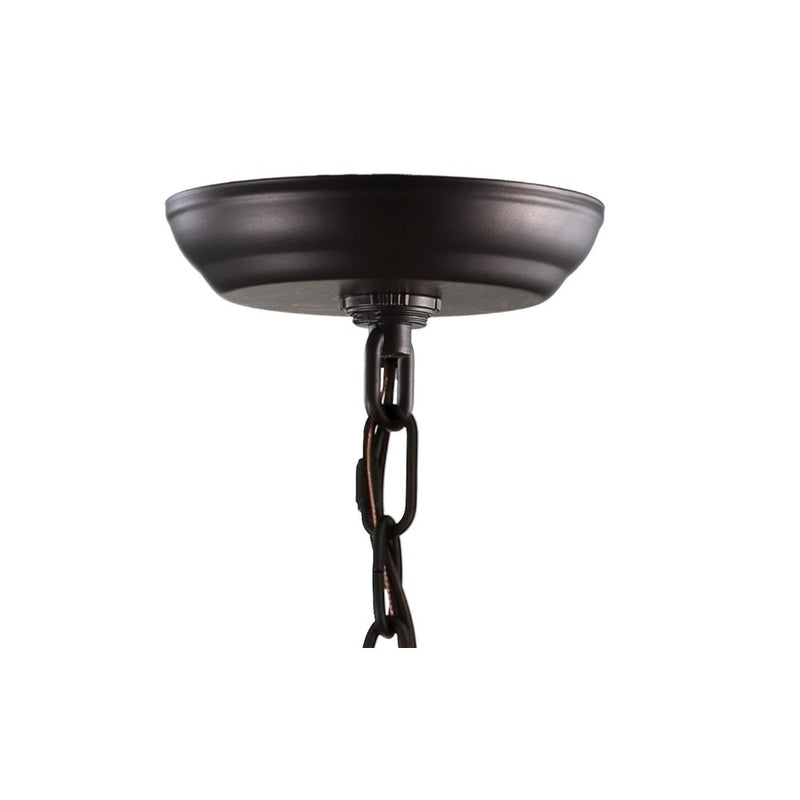Ruth 11" Traditional Classic Lantern Metal/Glass LED Pendant - JONATHAN Y