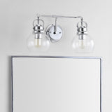 Shirley Metal/ Bubbled Glass Vanity Light