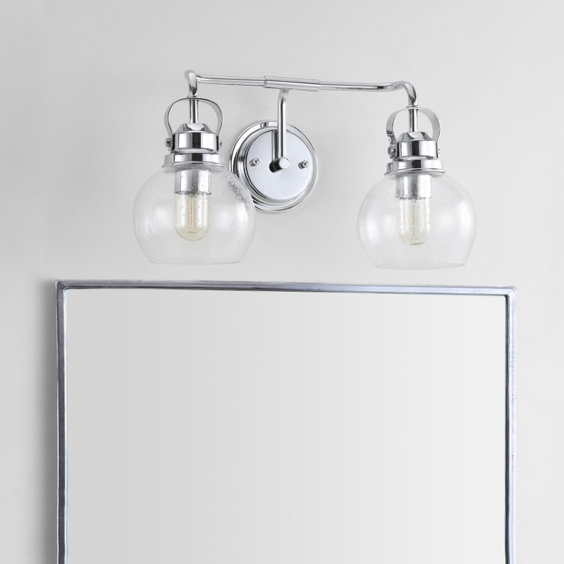 Shirley Metal/ Bubbled Glass Vanity Light