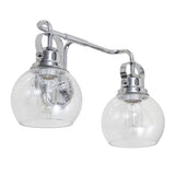 Shirley Metal/ Bubbled Glass Vanity Light