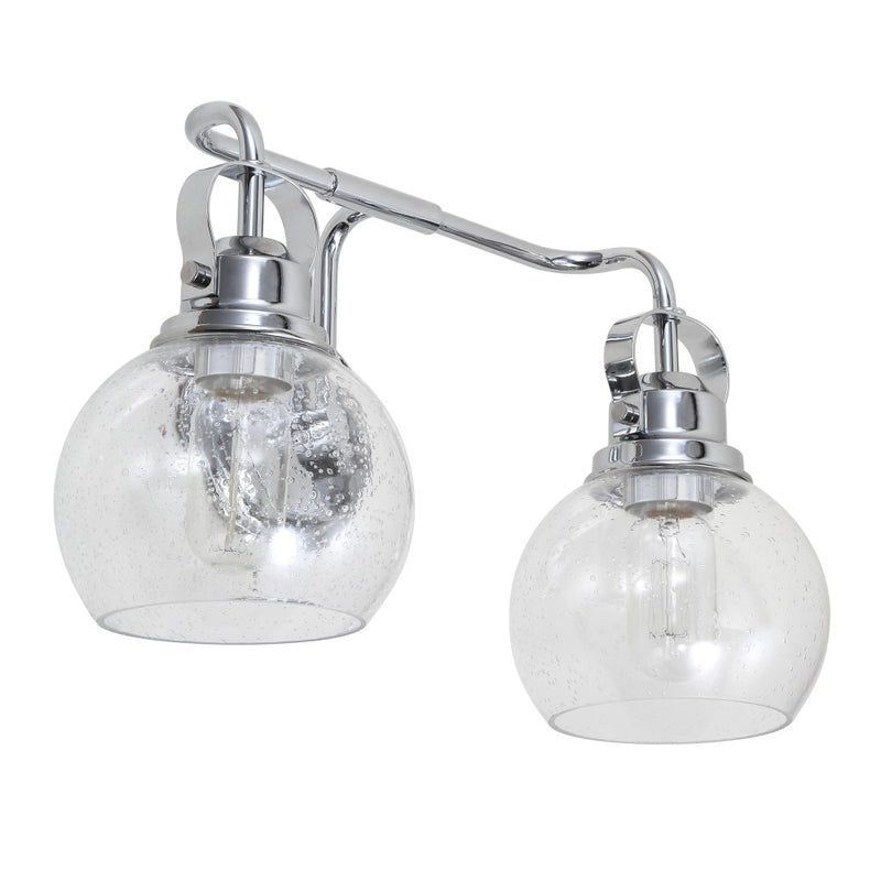 Shirley Metal/ Bubbled Glass Vanity Light